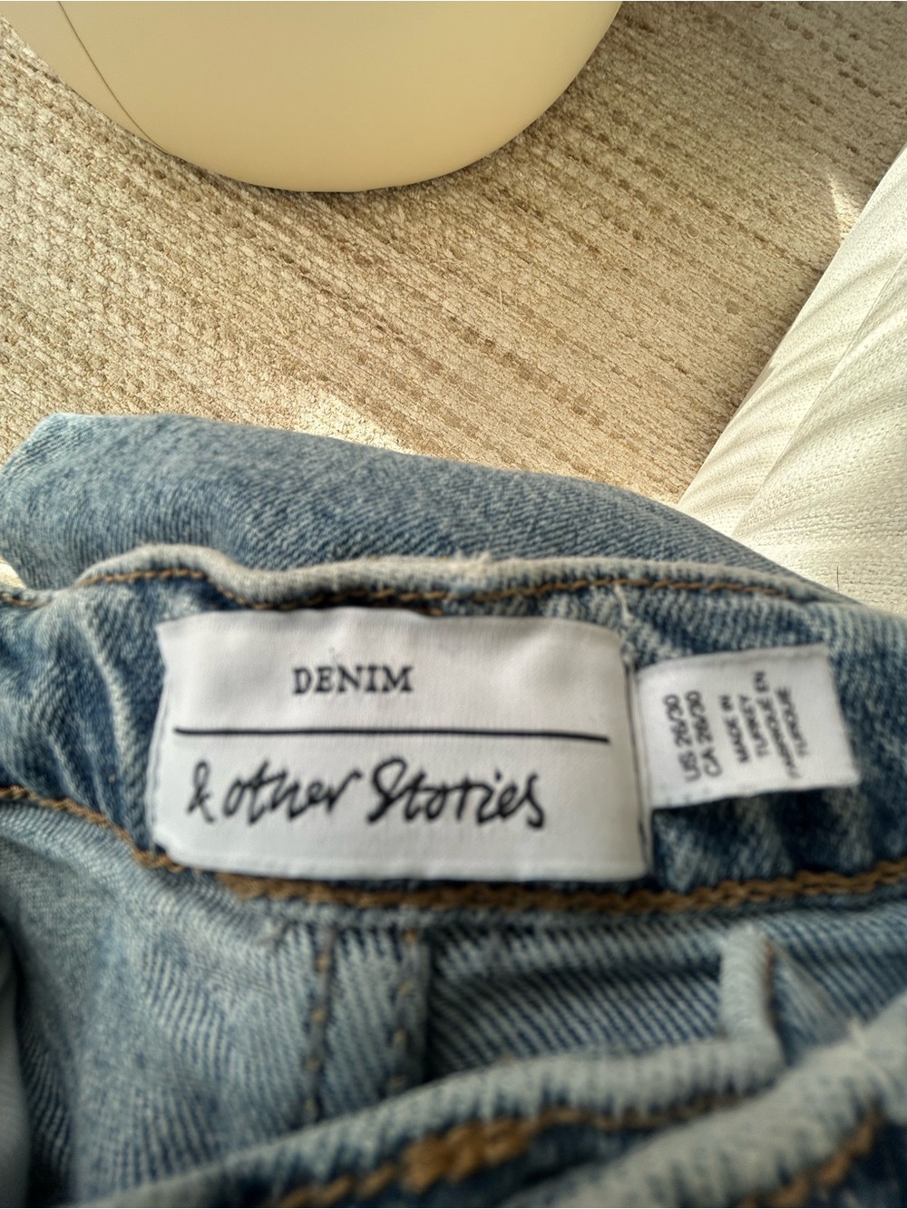 & Other Stories Light Blue Straight-Leg Denim Jeans - Picture 5 of 7
